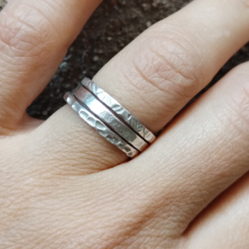 tres anells de plata textures combinables