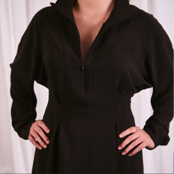 Vestit midi Lirio negre/blau el?ctric - Imatge 2