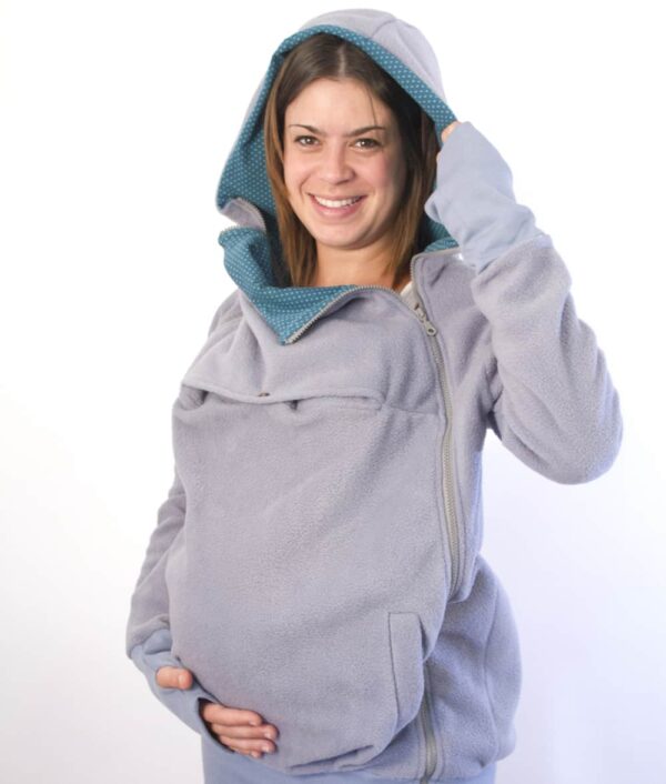 Abric de porteig i embaràs gris blavós - Talla petita - Imatge 2
