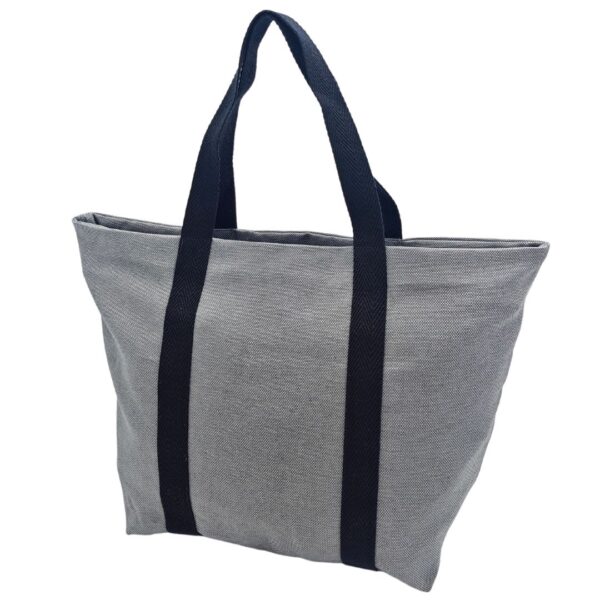 Tote Bag Sayagata Aoi Gris - Imatge 3