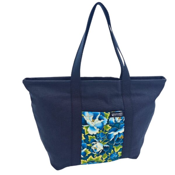 Tote Bag Tsubaji Aoi Negre
