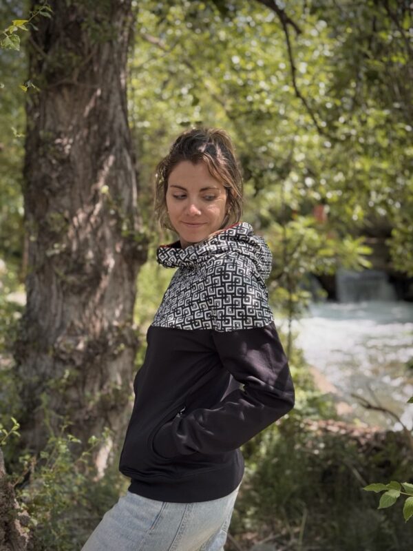 Dessuadora artesanal de cotó "Biuse Picot garser" - Imatge 9