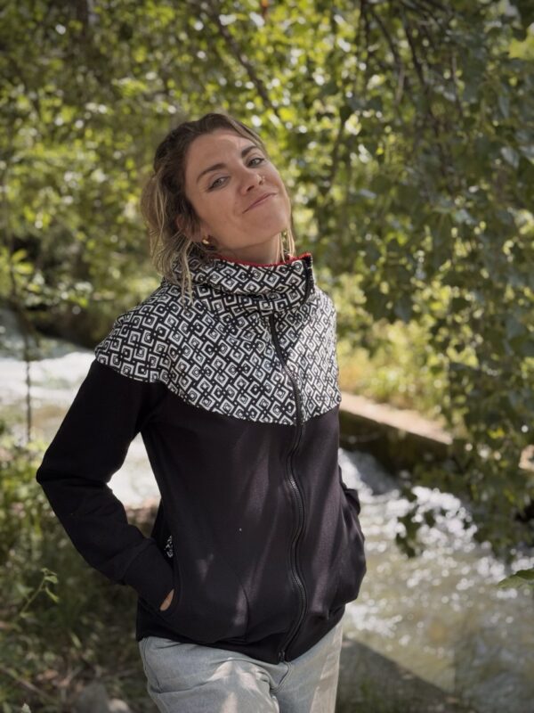 Dessuadora artesanal de cotó "Biuse Picot garser" - Imatge 3