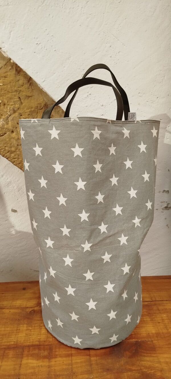 Contenidor de tela reutilitzada de estrelles -UPCYCLED CARTAES