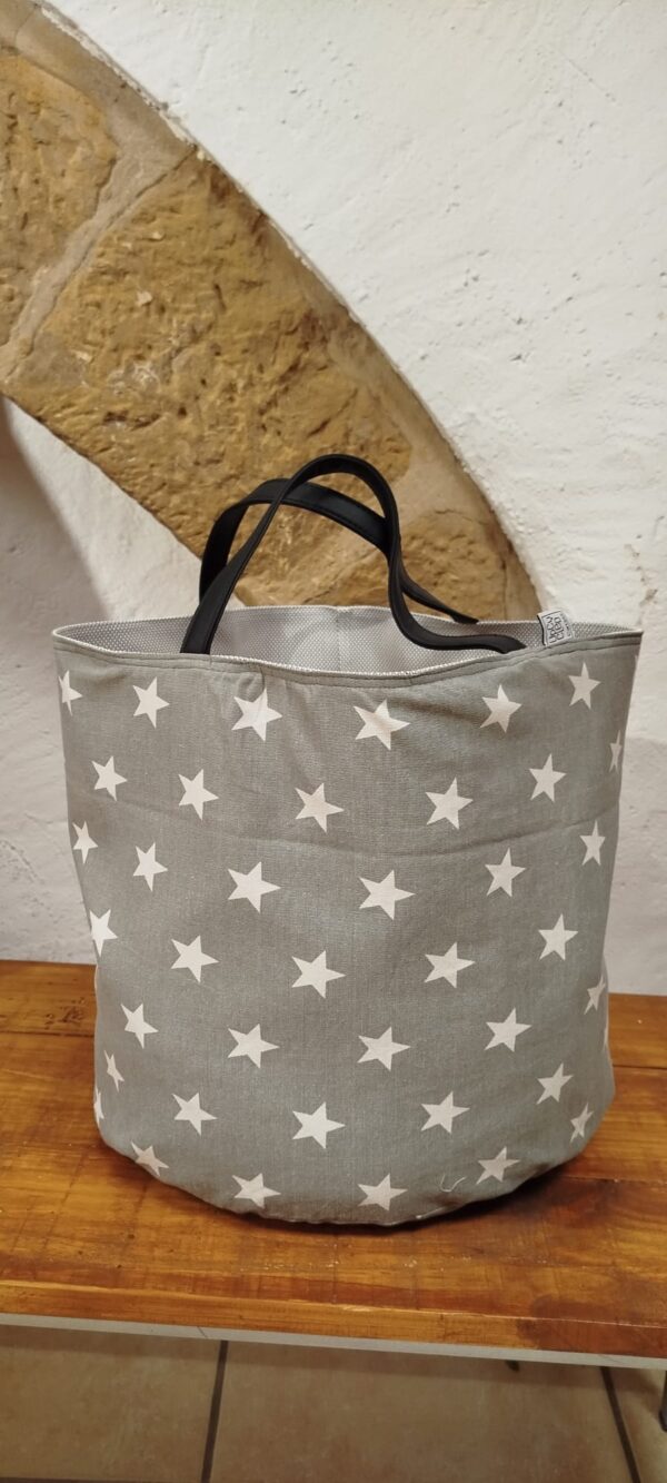Cistella de tela reutilitzada -UPCYCLED CARTAES-