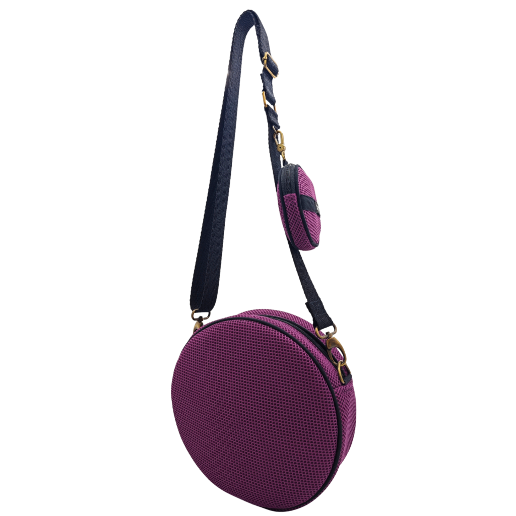 Bossa Circular amb Moneder Full Violeta 3 Bossa Circular amb Moneder Full Violeta - Imatge 3