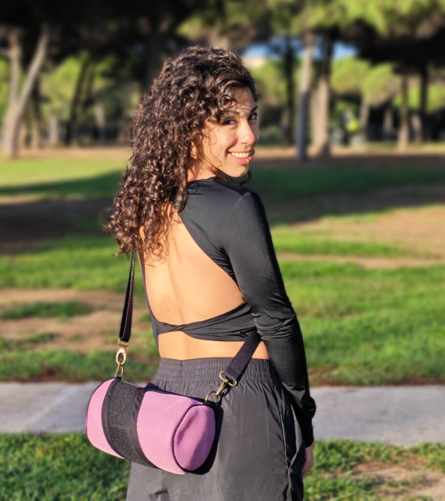 Mini Bossa Bàsica Rosa-Negre 1 Mini Bossa Bàsica Rosa-Negre