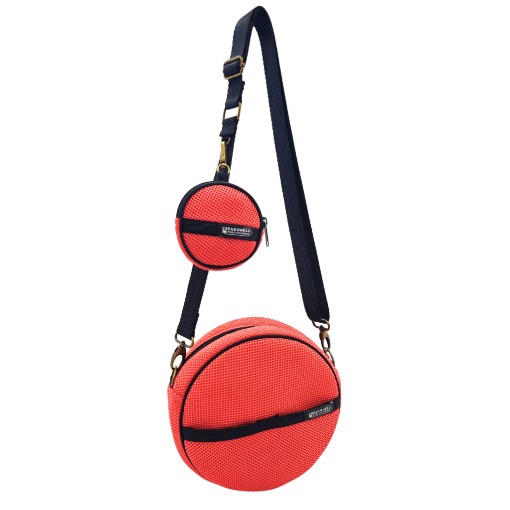 Bossa Circular amb Moneder Full Salmó 1 Bossa Circular amb Moneder Full Salmó