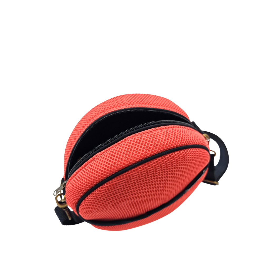 Bossa Circular amb Moneder Full Salmó 4 Bossa Circular amb Moneder Full Salmó - Imatge 4