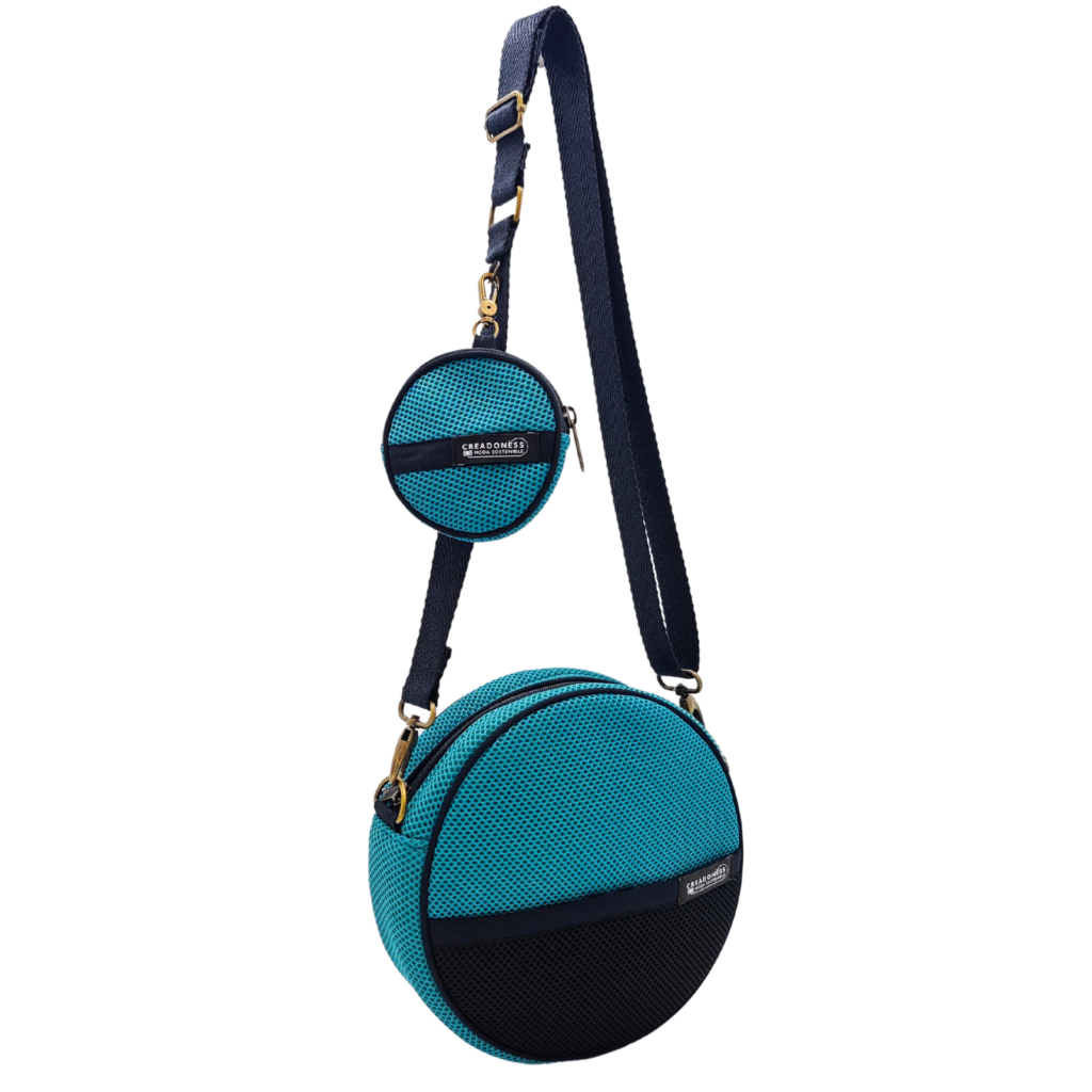 Bossa Circular amb Moneder Verd-Negre 2 Bossa Circular amb Moneder Verd-Negre - Imatge 2