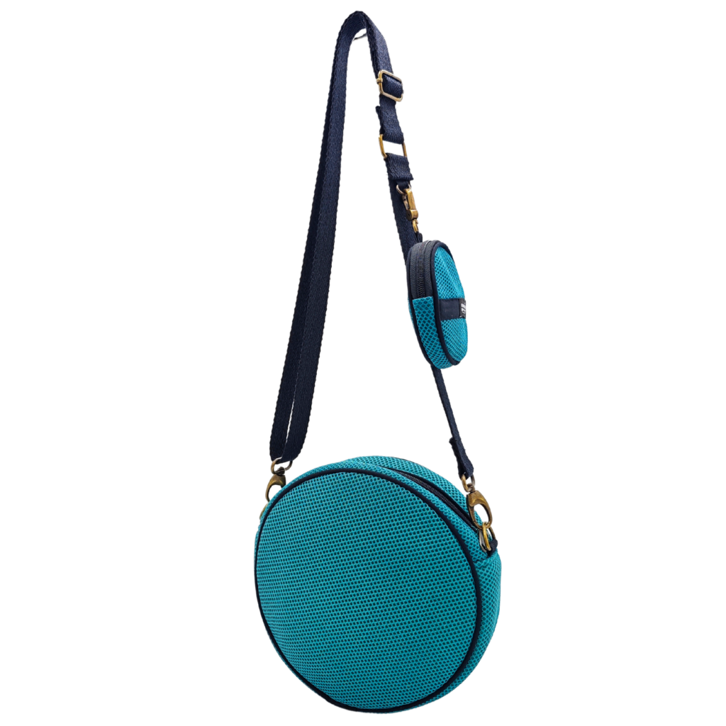 Bossa Circular amb Moneder Verd-Negre 4 Bossa Circular amb Moneder Verd-Negre - Imatge 4