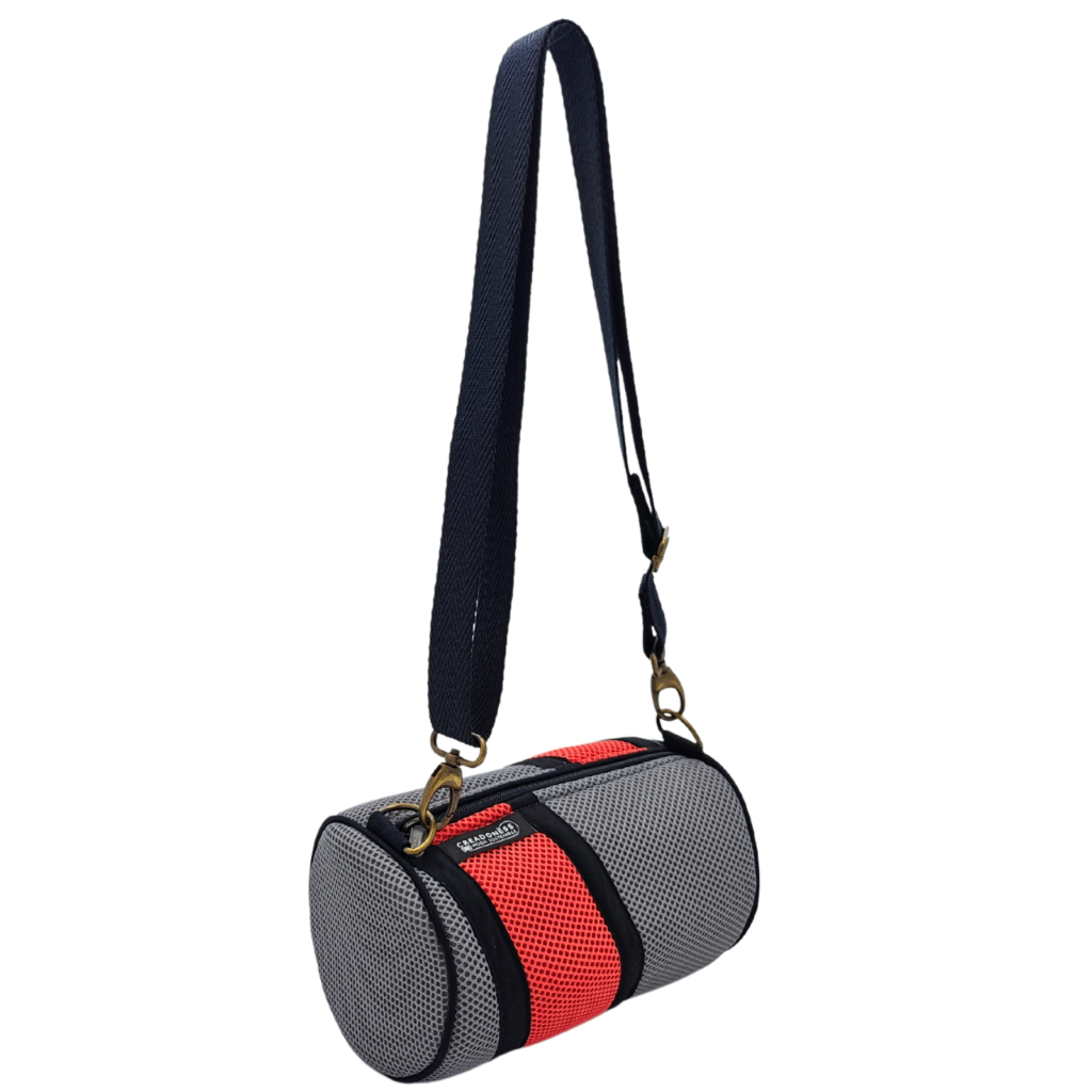 Mini Bossa Bàsica Gris-Salmó 1 Mini Bossa Bàsica Gris-Salmó