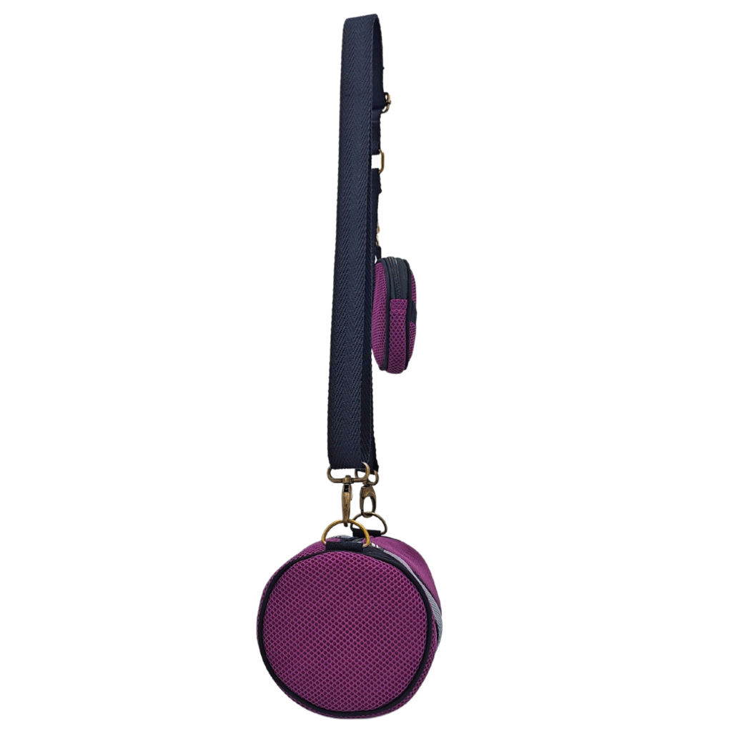 Mini Bossa amb Moneder Violeta-Gris 2 Mini Bossa amb Moneder Violeta-Gris - Imatge 2