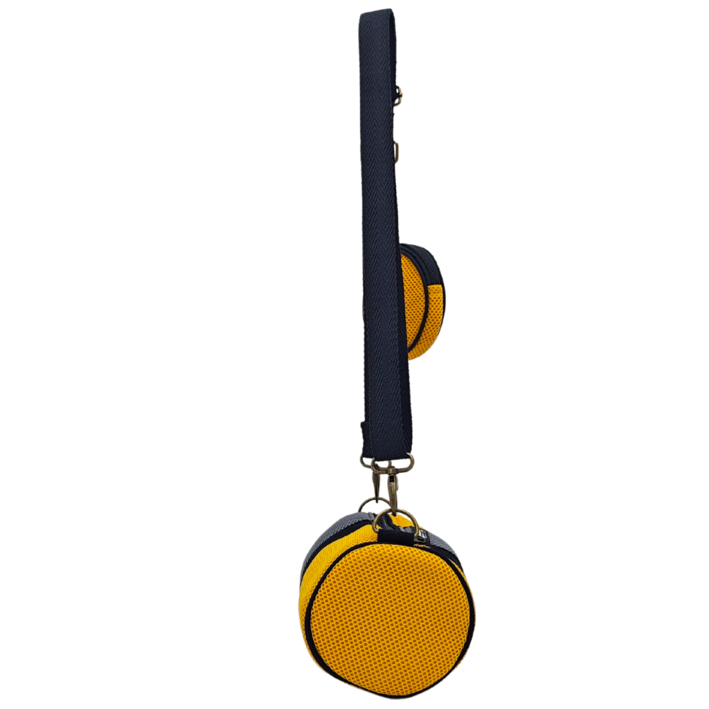 Mini Bossa amb Moneder Groc-Gris. 2 Mini Bossa amb Moneder Groc-Gris. - Imatge 2