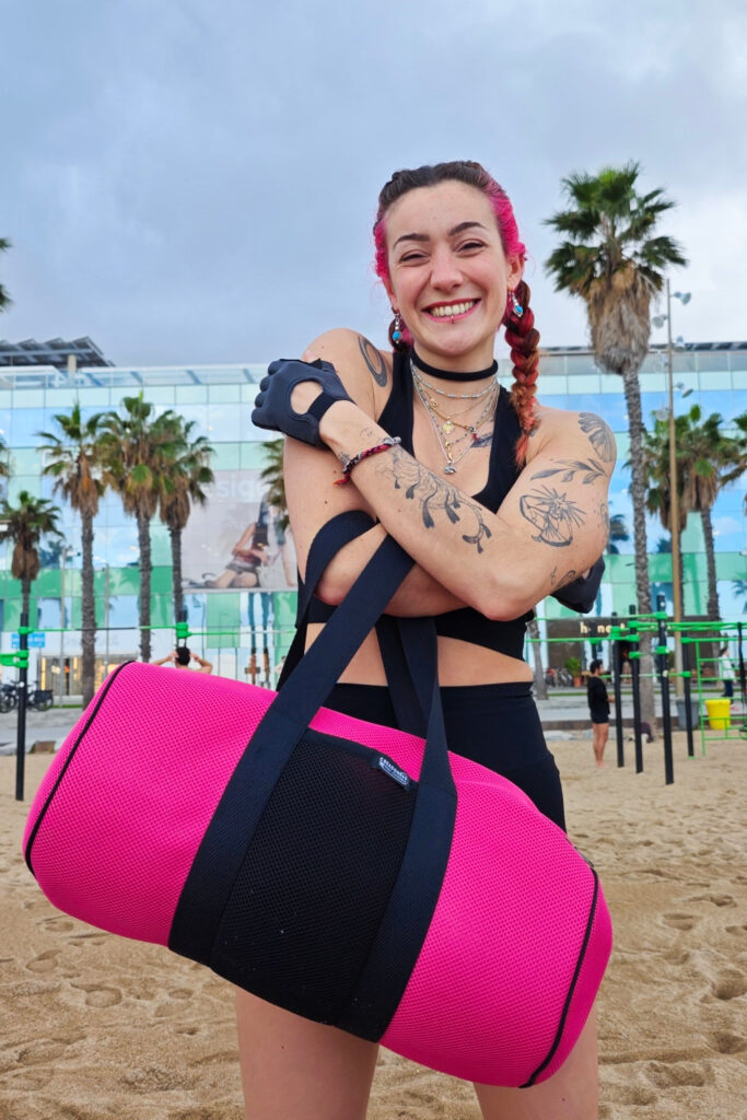 Bossa Esportiva Fúcsia-Negre 1 Bossa Esportiva Fúcsia-Negre